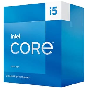 Intel Core i5-13400F Desktop Processor 10 cores (6 P-cores + 4 E-cores) 20MB Cache, up to 4.6 GHz for $191