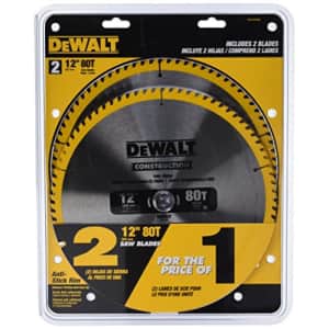 DeWalt 12-Inch Miter Saw Blade 2-Pack for $50