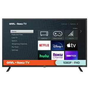 Onn 100097810 40" 1080p DLED HD Roku Smart TV for $98