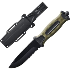 10" Fixed Blade Tactical Knife for $11