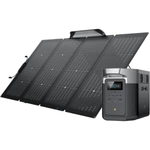 EcoFlow DELTA Max 2000 2016Wh Solar Generator w/ 220W Solar Panel for $1,499