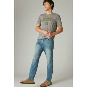 Lucky Brand Men's 411 Athletic Taper Jeans for $20