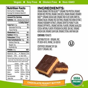 Orgain Organic Plant Based Protein Powder, Chocolate Peanut Butter - Vegan, Low Net Carbs, Non for $32
