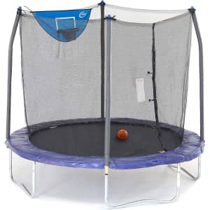 Skywalker Trampoline 8-Foot Jump N' Dunk Trampoline with Enclosure Net for $69 Skywalker Trampoline 8-Foot Jump N' Dunk Trampoline with Enclosure Net for $69