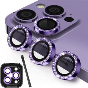Actgan Bling Camera Lens Protector for iPhone 14 Pro/Pro Max for $6
