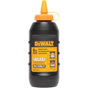 DeWalt High Visibility Orange Chalk 8-oz. Bottle for $2 DeWalt High Visibility Orange Chalk 8-oz. Bottle for $2