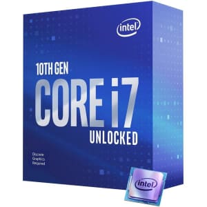10th-Gen. Intel Core i7-10700KF 3.8GHz 8-Core Unlocked Desktop Processor for $283