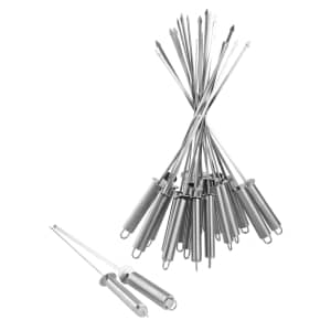 PitMaster King Stainless Steel BBQ Skewer 24-Pack for $25