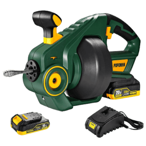 Popoman 25-Foot Cordless Electric Drain Auger for $80 Popoman 25-Foot Cordless Electric Drain Auger for $80