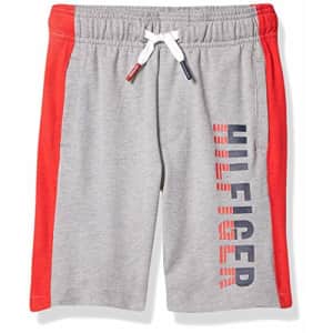 Tommy Hilfiger Kids Boys' Logo Drawstring Pull-On Short, Grey Heather, 2T for $15 Tommy Hilfiger Kids Boys' Logo Drawstring Pull-On Short, Grey Heather, 2T for $15
