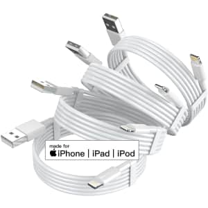 Lybfz 6-Foot Lightning Cable 4-Pack for $8.39 w/ Prime Lybfz 6-Foot Lightning Cable 4-Pack for $8.39 w/ Prime