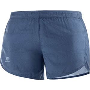 Salomon Women's Standard Agile Running Shorts, Dark Denim/Ao, Small for $26 Salomon Women's Standard Agile Running Shorts, Dark Denim/Ao, Small for $26