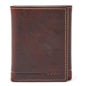 Fossil Men's Allen RFID Leather Trifold Wallet for $17 Fossil Men's Allen RFID Leather Trifold Wallet for $17