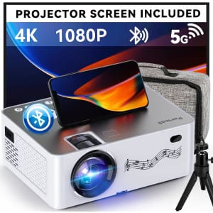 1080p 5G WiFi Projector for $78