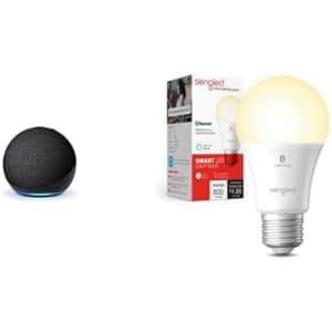 Amazon Echo Dot with Sengled Bluetooth Mesh Bulb for $30