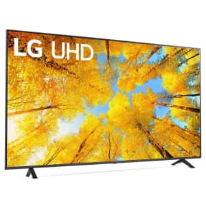 LG 70UQ7590PUB 70" Class 4K UHD LED Smart TV. After factoring in the gift card, it's the best price we could find by $27.