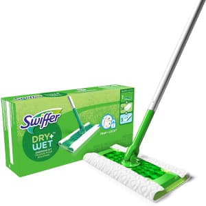 Swiffer Sweeper Dry and Wet Sweeping Starter Kit for $13