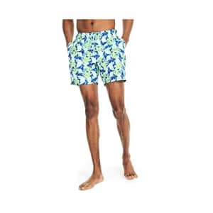 Nautica Men's Standard Sustainably Crafted 6" Swim, Bright Cobalt for $24