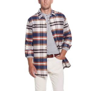 Weatherproof Vintage Men's Lumberjack Flannel Shirt Jacket for $17