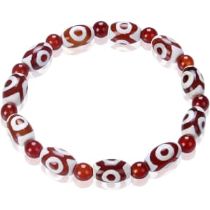 Tibetan Amulet DZI Tian Zhu 7" Bracelet for $14