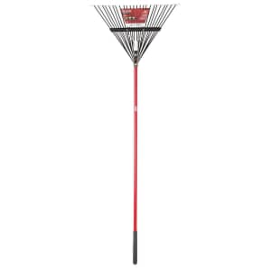 Ace 65" 24-Tine Steel Rake w/ Fiberglass Handle for $20