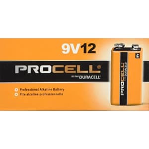 Duracell Procell 9 Volt Batteries,12 Count Pack of 2 for $45