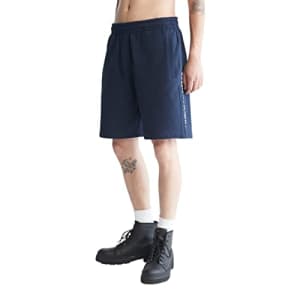 Calvin Klein Men's Logo French Terry Shorts, Dark Sapphire, Small for $23
