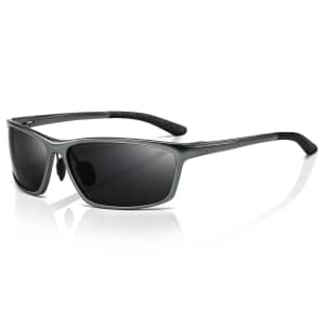 Sungait Men's Classic Rectangle Polarized Sunglasses for $9