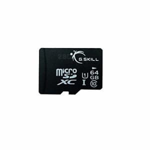 G.Skill Mobile Devices FF-TSDXC64GN-U1 64GB Class 10 microSDXC memory card for $25