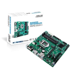 ASUS Prime B360M-C/CSM LGA1151 (Intel 8th Gen) DDR4 DP HDMI VGA M.2 B360 Micro ATX Motherboard for $100