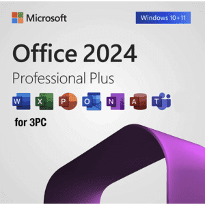 Microsoft Office Pro 2024 for Windows 10/11 3-PC Lifetime License for $20