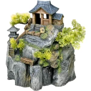 Exotic Environments Asian Cottage House with Bonsai Aquarium Ornament. You'd pay over $30 elsewhere.