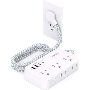 Flat Power Strip with Extension Cord for $13