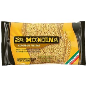 La Moderna Alphabet Pasta 7-oz. Pack for 48 cents