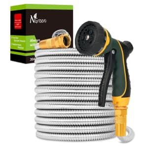 NGreen 50-Foot Stainless Steel Garden Hose for $23 NGreen 50-Foot Stainless Steel Garden Hose for $23