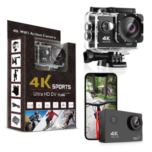 Xtreme Pro Cam 4K Ultra HD Waterproof Action Camera for $40