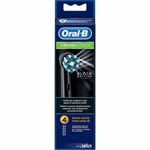 Oral-B Genuine CrossAction Replacement Black Toothbrush Heads, Refills for Electric Toothbrush, for $23