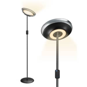 TaoTronics Miroco Torchiere LED Adjustable Floor Lamp for $19