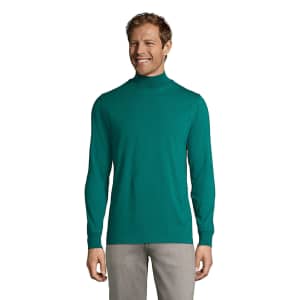 Lands' End Men's Super-T Mock Turtleneck for $8 Lands' End Men's Super-T Mock Turtleneck for $8