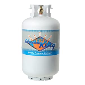Flame King 30-lb. Empty Propane Cylinder for $41