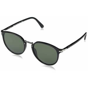 Persol Men's PO3208S Polarized Sunglasses, Black/Green, One Size for $156