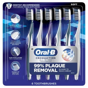 Oral-B CrossAction All-In-One Toothbrush 6-Pack for $12 via Sub & Save
