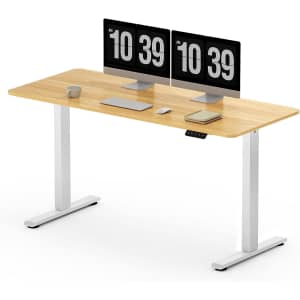 Sanodesk 55" x 24" Adjustable Standing Desk for $101