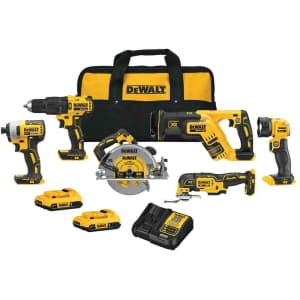 DeWalt 20V Max Li-ion Brushless Cordless 6-Tool Combo Kit for $467