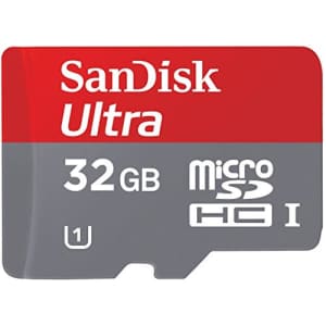 SanDisk Class 10 32GB Micro SDHC Card with Adapter (SDSDQUA-032G-A11A) for $5