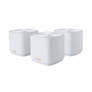 ASUS ZenWiFi AX Mini,Mesh WiFi 6 System (AX1800 XD4 3PK)-Whole Home Coverage up to 4800 sq.ft & 5+ for $209