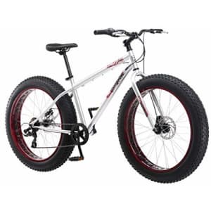 Mongoose Malus Adult Fat Tire Mountain Bike, 26-Inch Wheels, 7-Speed, Twist Shifters, Steel Frame, for $353