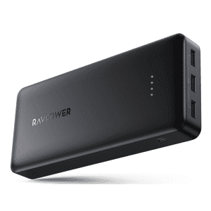 RAVPower 32,000mAh 3-Port USB Power Bank Charger for $46