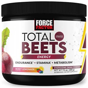 FORCE FACTOR Total Beets Beet Root Powder with Energy, NO3-T Nitrates to Support Circulation, Blood for $10