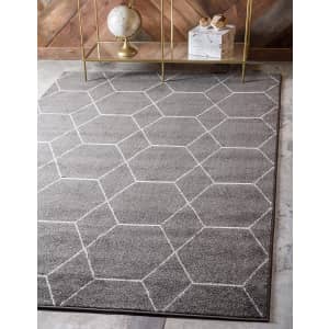 Unique Loom 5x8-Foot Trellis Frieze Collection Lattice Moroccan Rug for $52 Unique Loom 5x8-Foot Trellis Frieze Collection Lattice Moroccan Rug for $52
